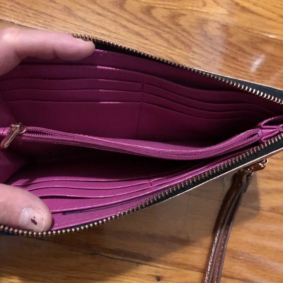 Fossil leather wallet checkbook clutch card holder - Picture 6 of 8